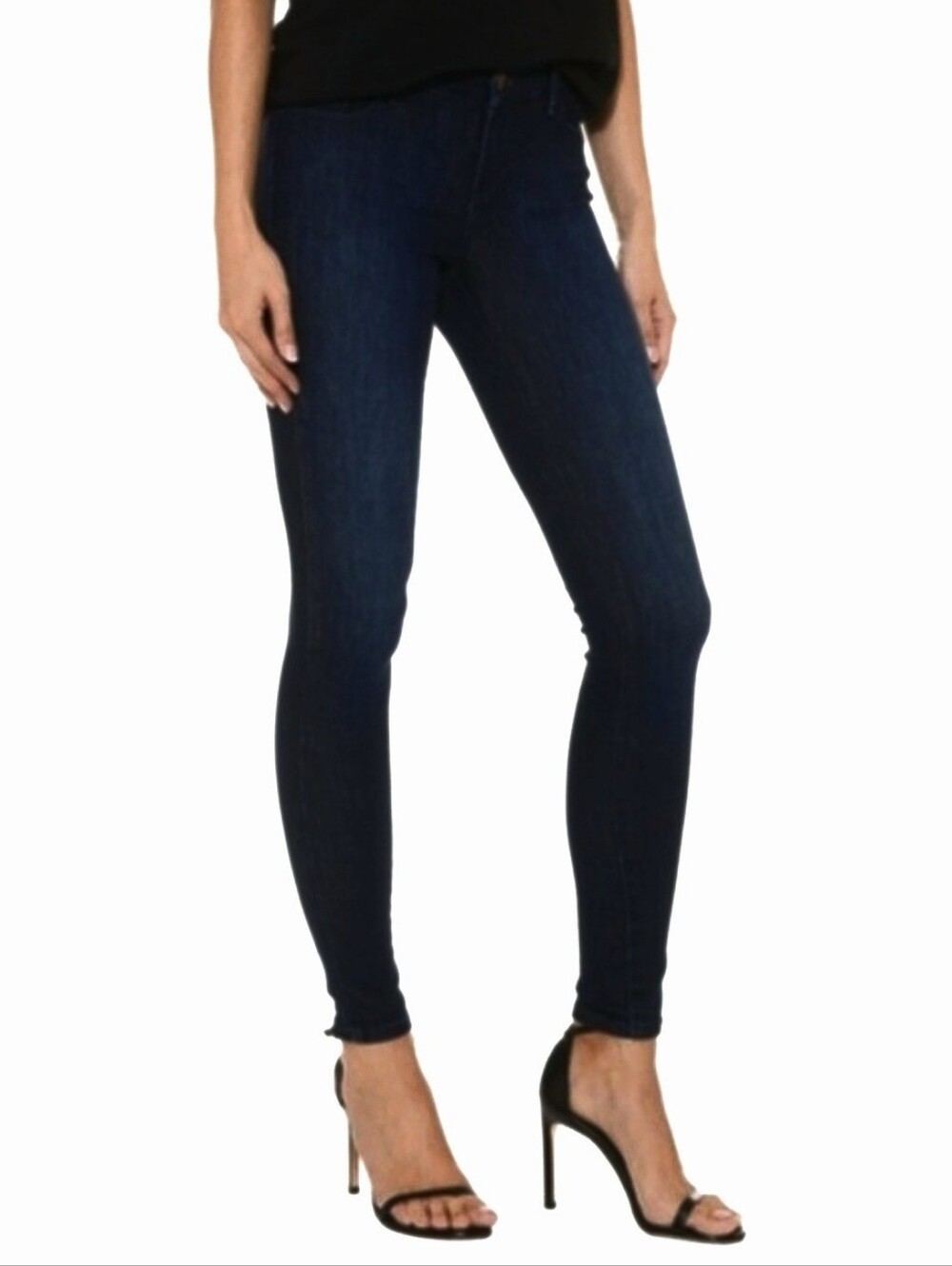 Mott & Bow Grove Mid-Rise Skinny Jeans 30x28 Dark Wash Premium Stretch
